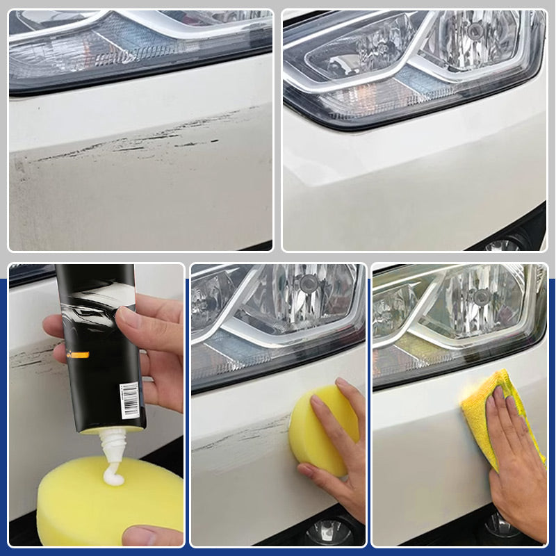 Pâte réparatrice pour rayures de voiture – Élimine les rayures légères en quelques secondes, convient à toutes les peintures ! ✨