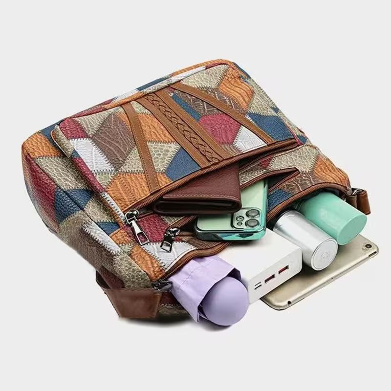 Ozina | Sac à main en cuir mosaïque