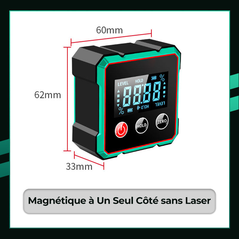 LaserPro Magique | Rapporteur d’angle digital magnétique avec projection laser
