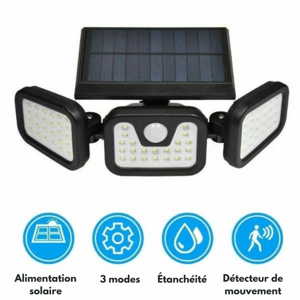 LumiGarde™ | Lampe murale Magique à LED solaire - Éclairez et sentez-vous en sécurité chez vous