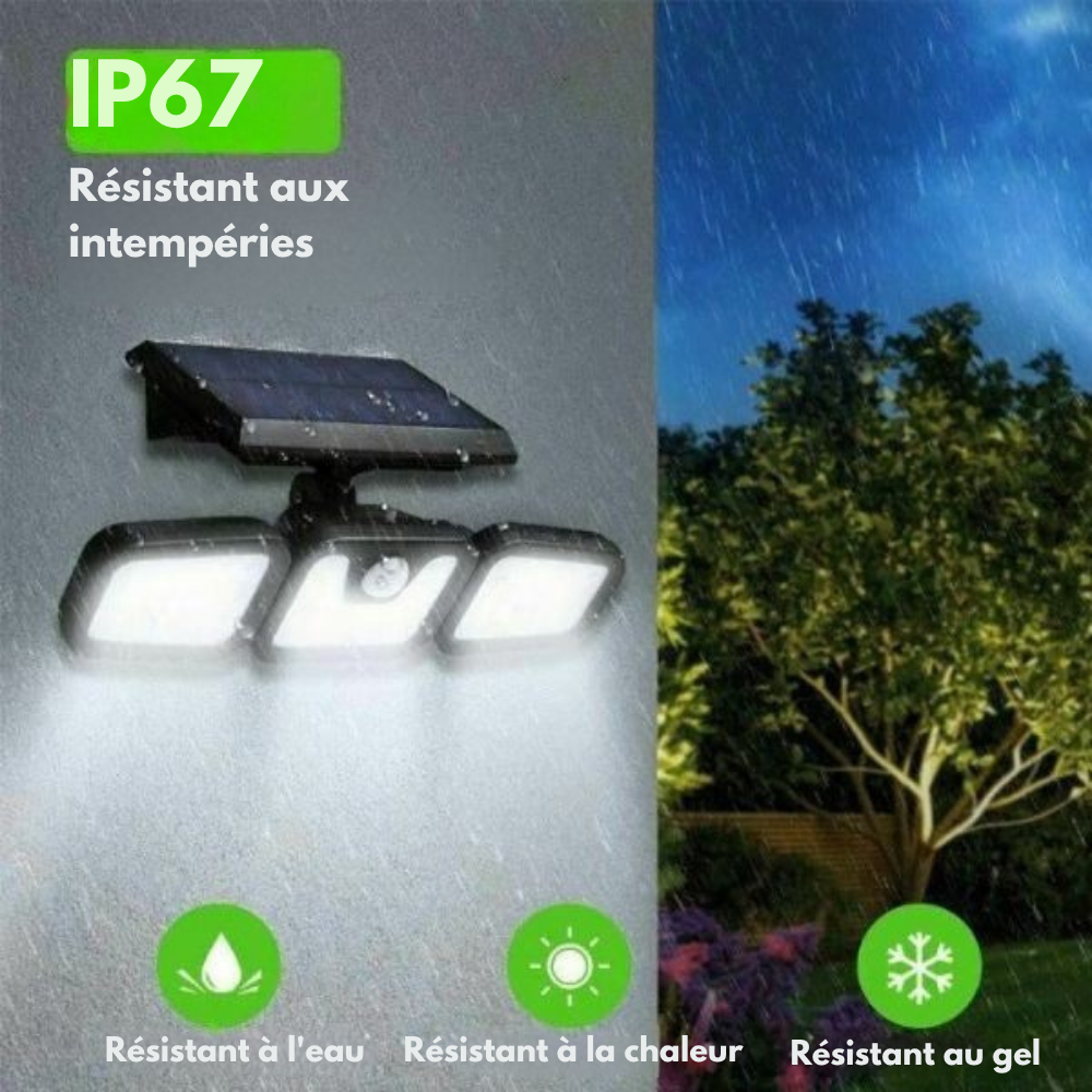 LumiGarde™ | Lampe murale Magique à LED solaire - Éclairez et sentez-vous en sécurité chez vous
