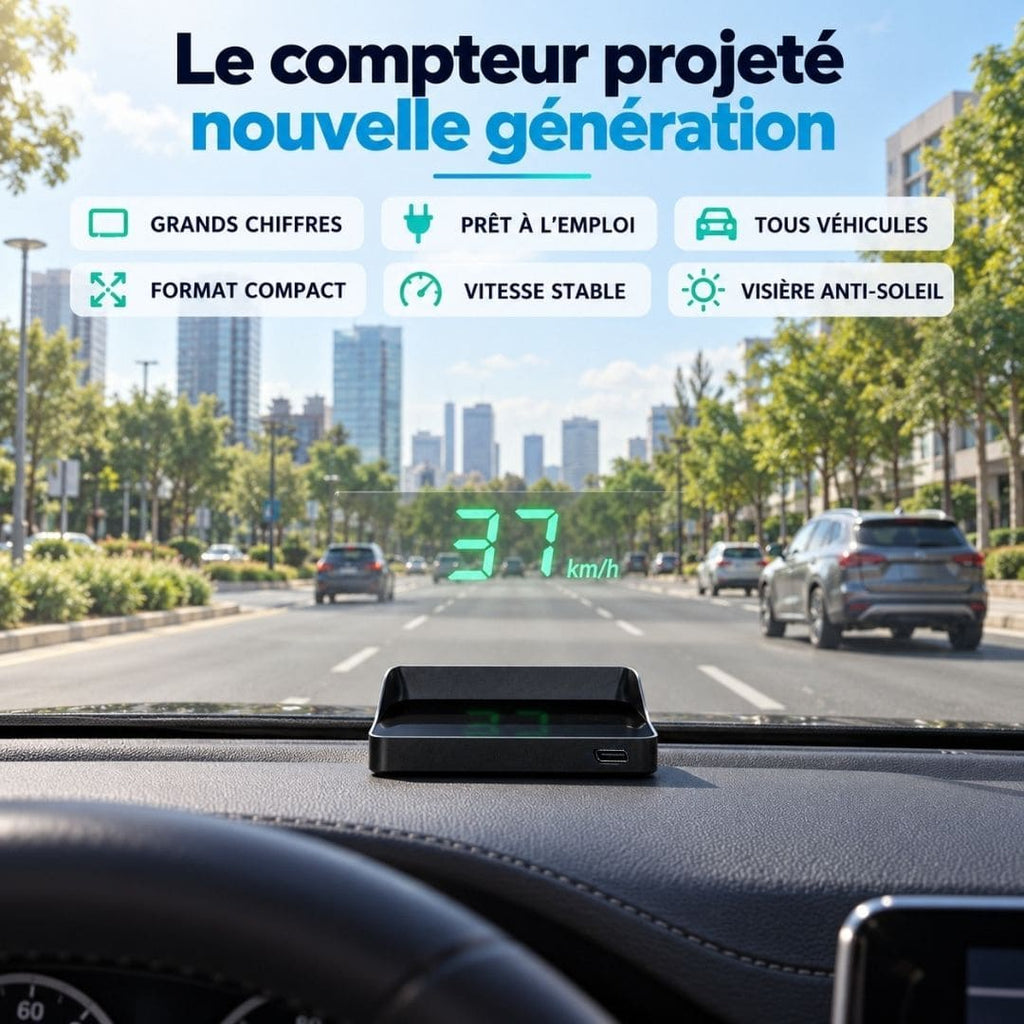 Compteur GPS Pare-Brise – Plus Aucun Excès de Vitesse Involontaire