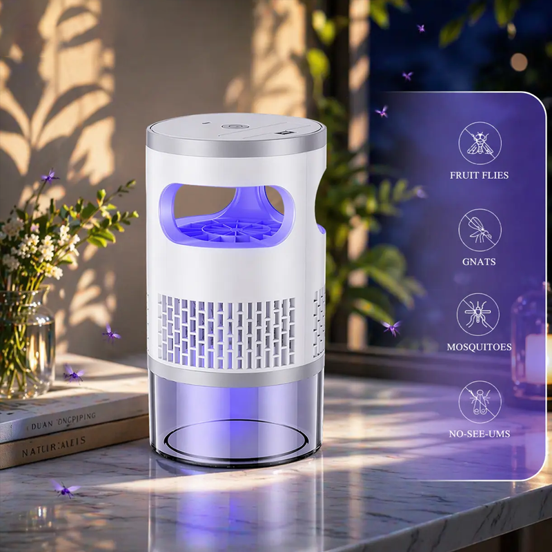 💡 Appareil Magique Anti-Insectes LED d'Intérieur – Capture Physique, Silencieux & Veilleuse ✨