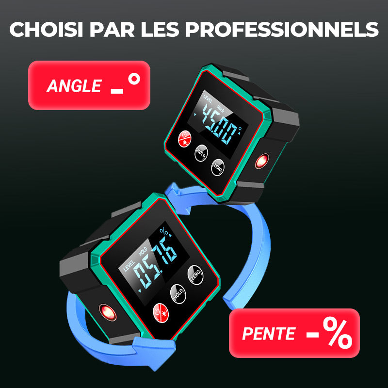 LaserPro Magique | Rapporteur d’angle digital magnétique avec projection laser