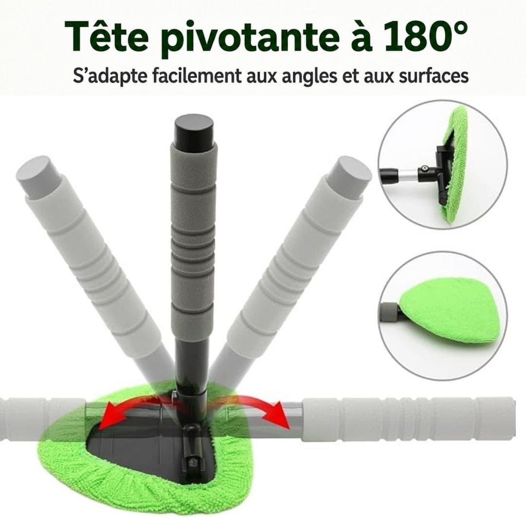 Nettoyeur pare-brise en microfibes Magique – Lave sans laisser de traces
