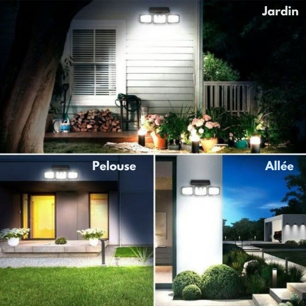LumiGarde™ | Lampe murale Magique à LED solaire - Éclairez et sentez-vous en sécurité chez vous