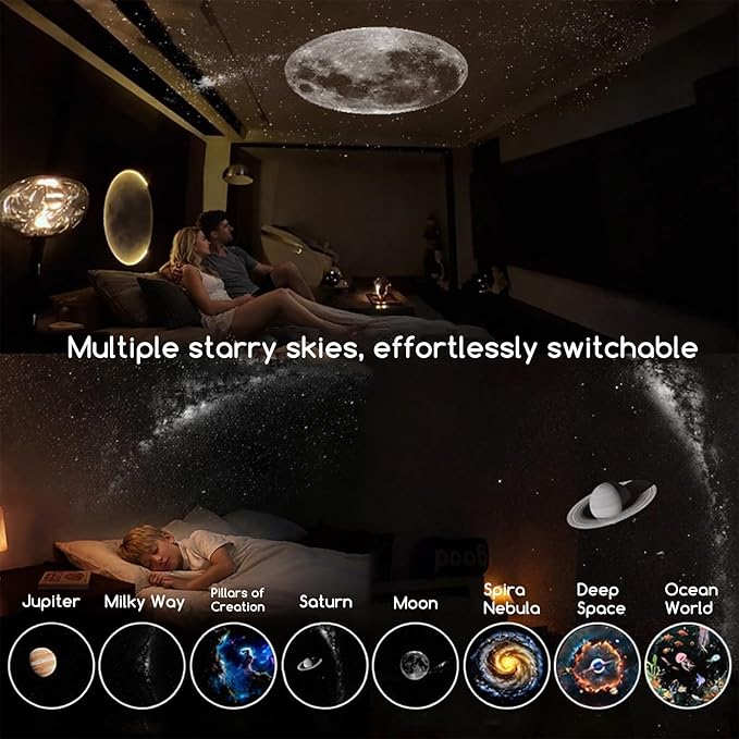 Projecteur Magique galaxie 2 en 1 USB Lumière d'Ambiance LED