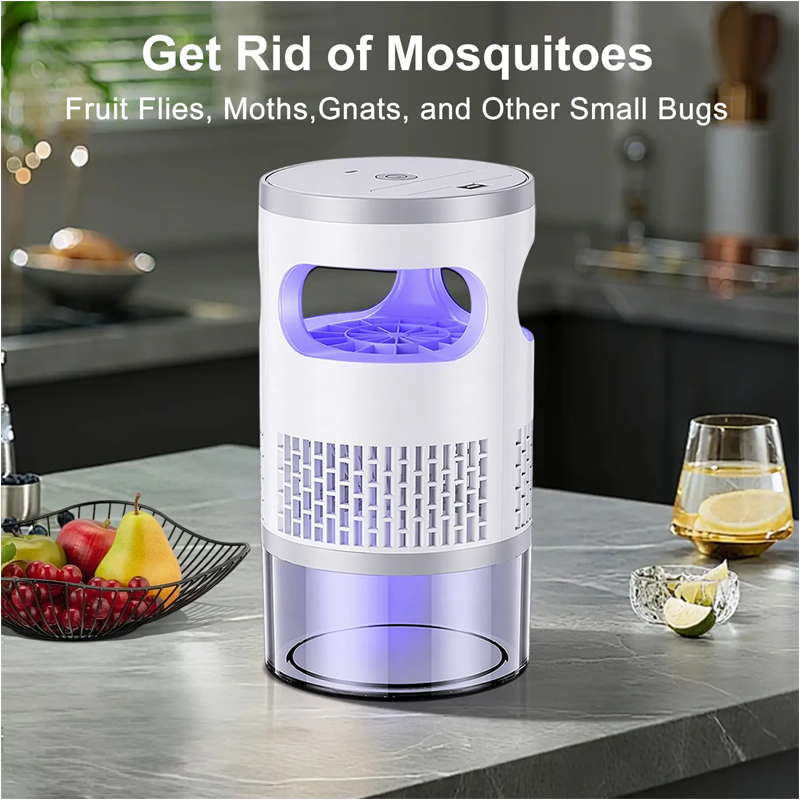 💡 Appareil Magique Anti-Insectes LED d'Intérieur – Capture Physique, Silencieux & Veilleuse ✨