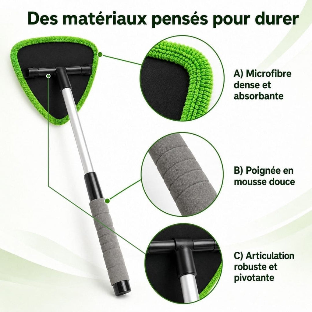 Nettoyeur pare-brise en microfibes Magique – Lave sans laisser de traces