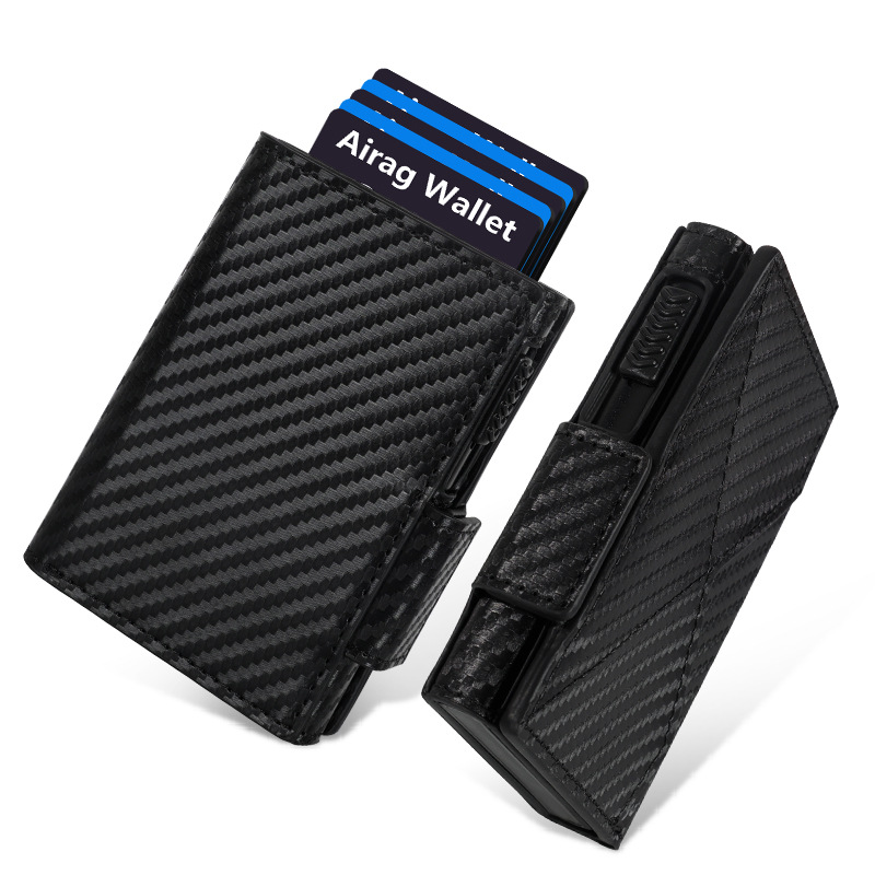 📲🛡️ Bouclier Intelligent | Portefeuille AirTag & RFID à Technologie Pop-Up ⚡【Promo -50%】