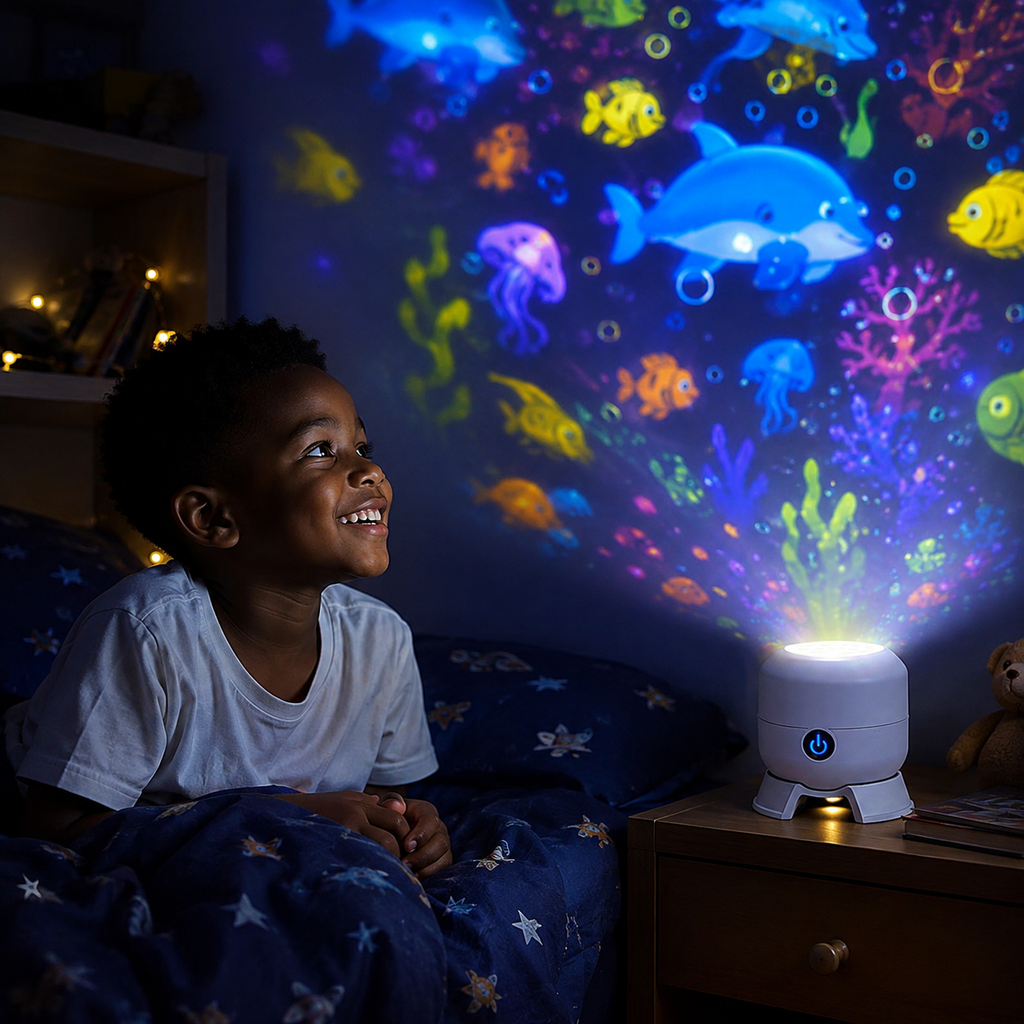 Projecteur Magique Rotatif à effet dynamique✨