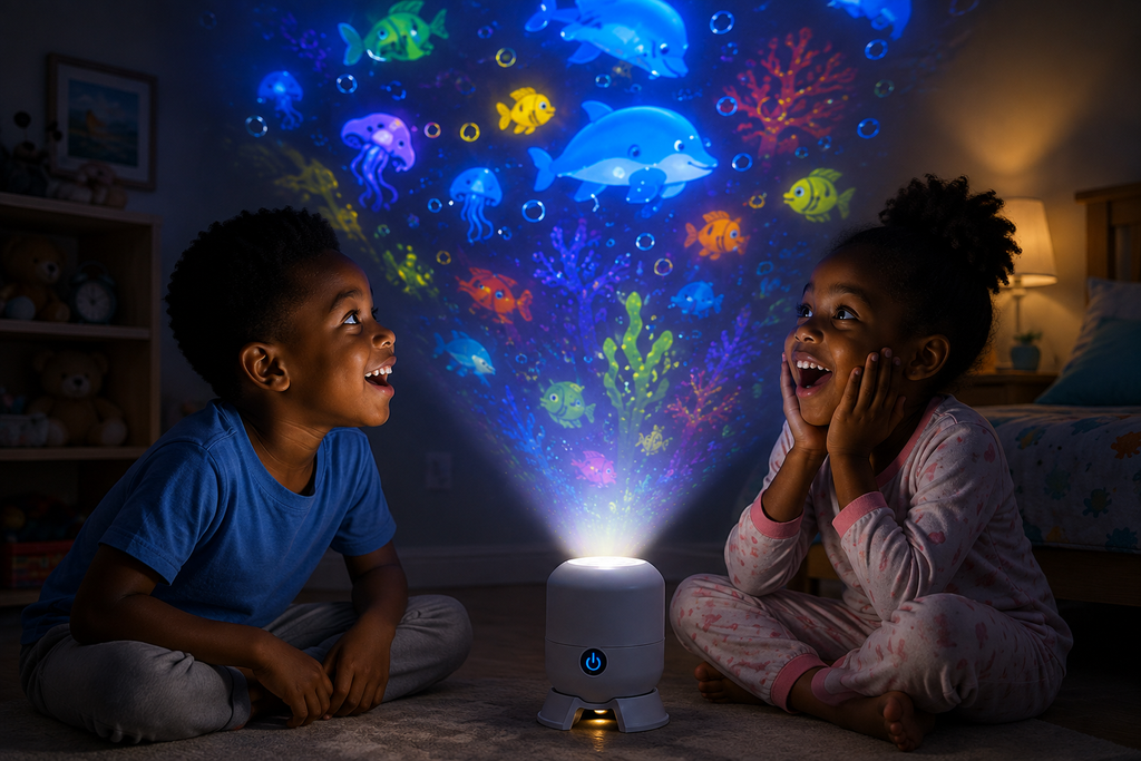 Projecteur Magique Rotatif à effet dynamique✨
