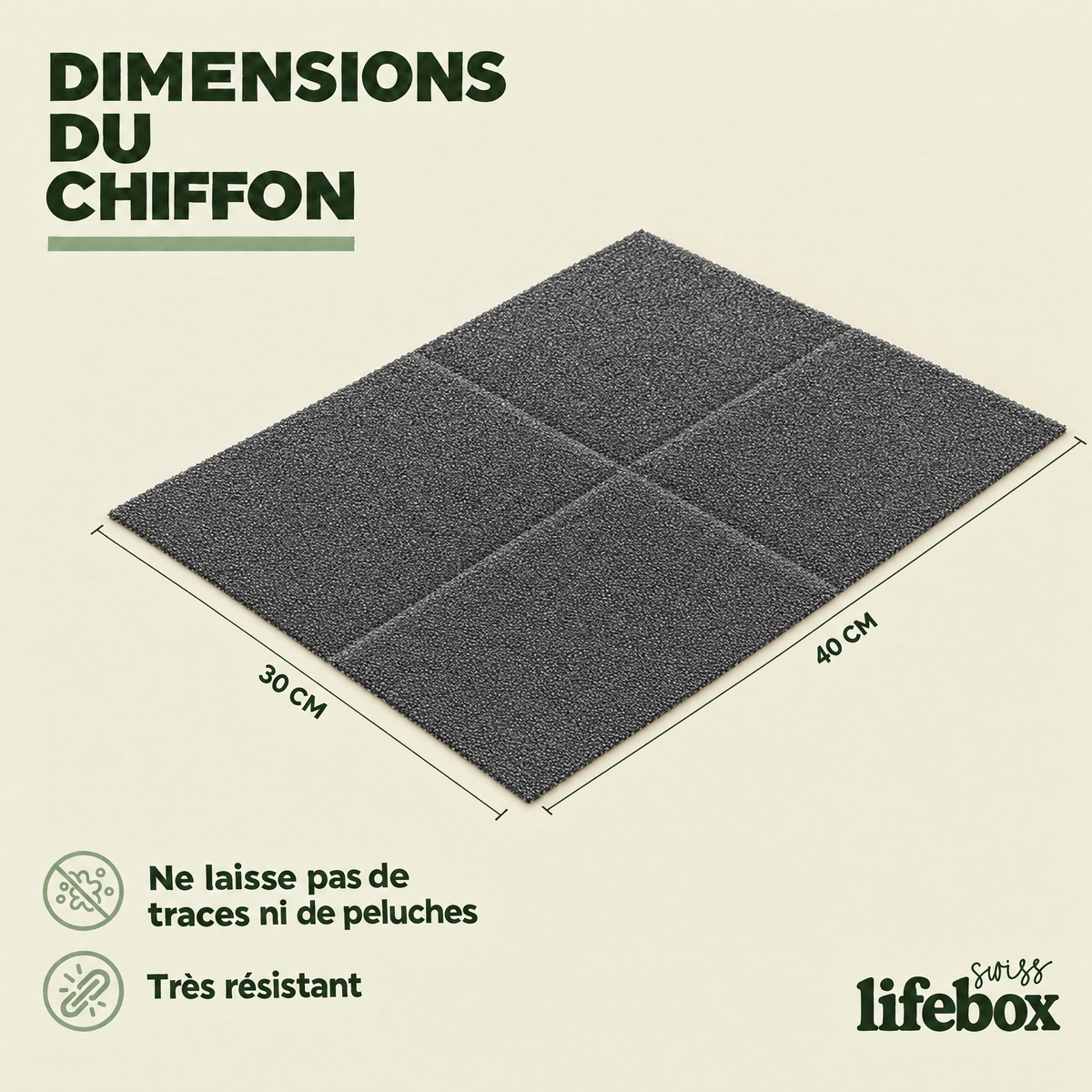 Chiffon Magique en microfibre ( lot de 5 pièces ) *