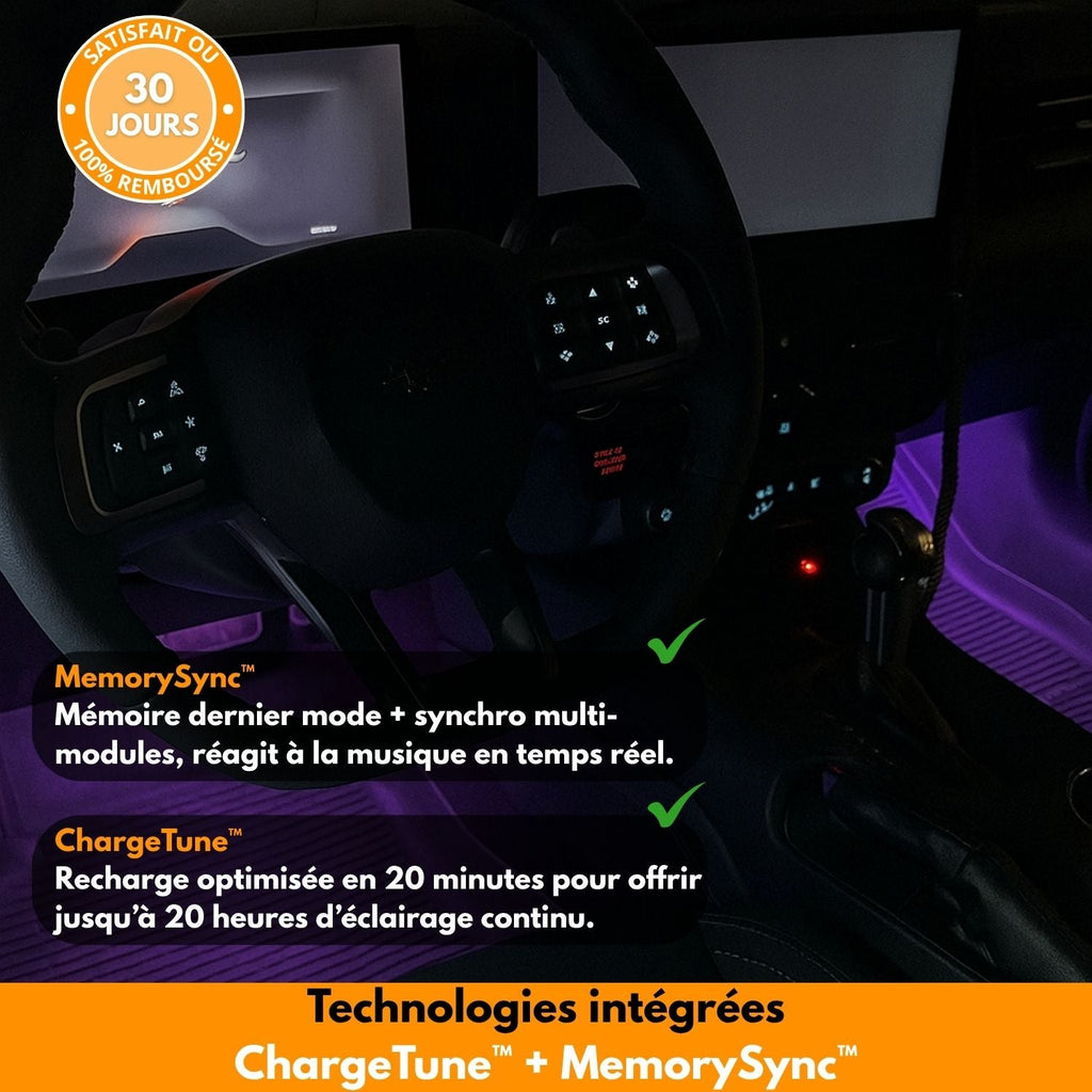 Lampe LED Magique™ – Transformez l’ambiance de votre voiture en un instant