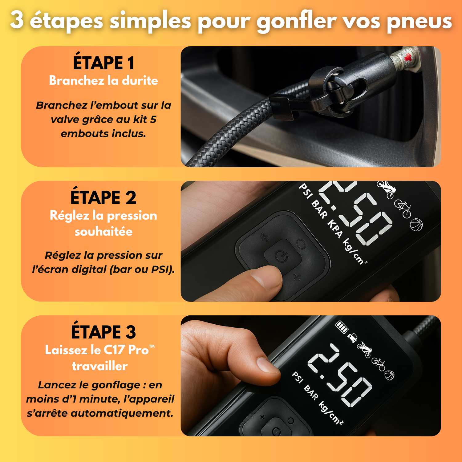 Compresseur Magique d’Air Professionnel et Intelligent Sans Fil