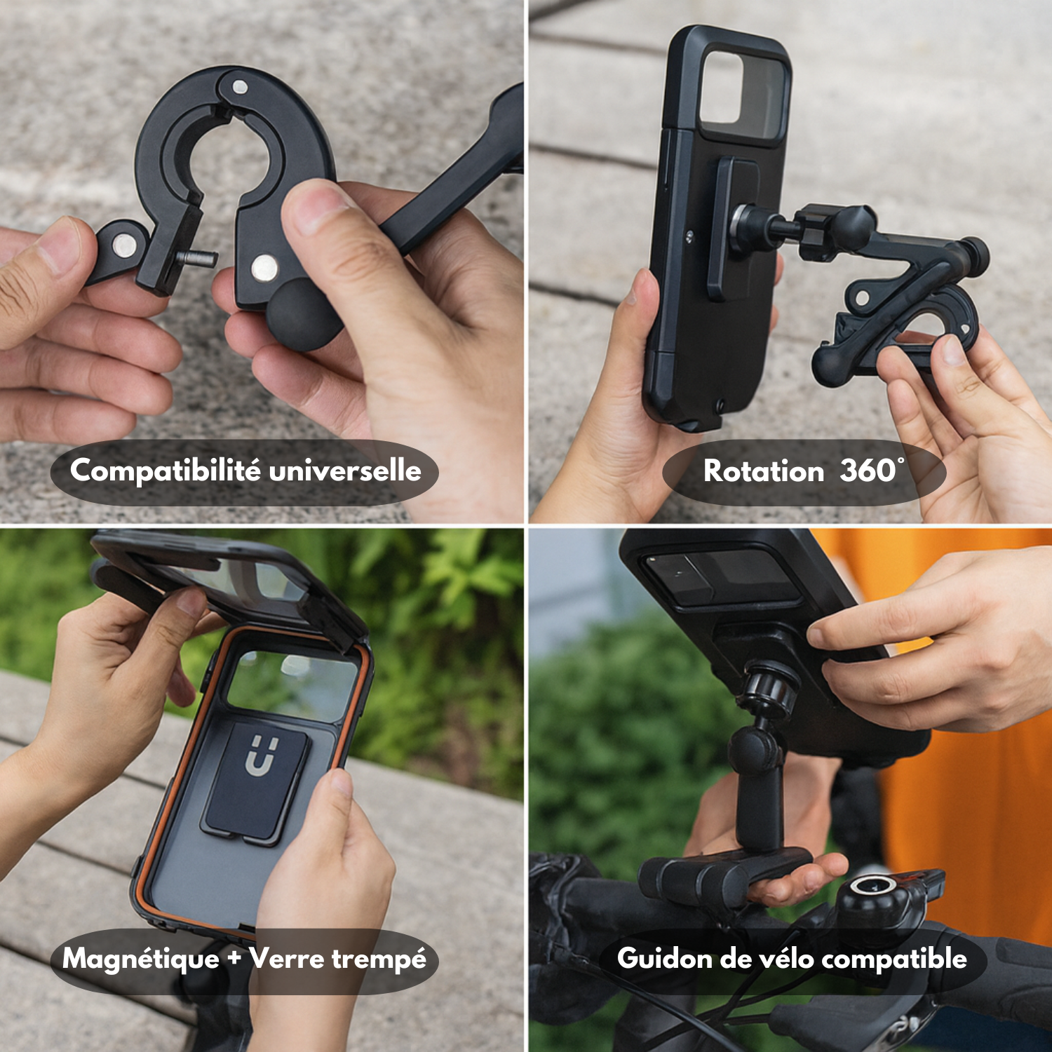Support Téléphone Magique 360° Ultra-Stable & Étanche