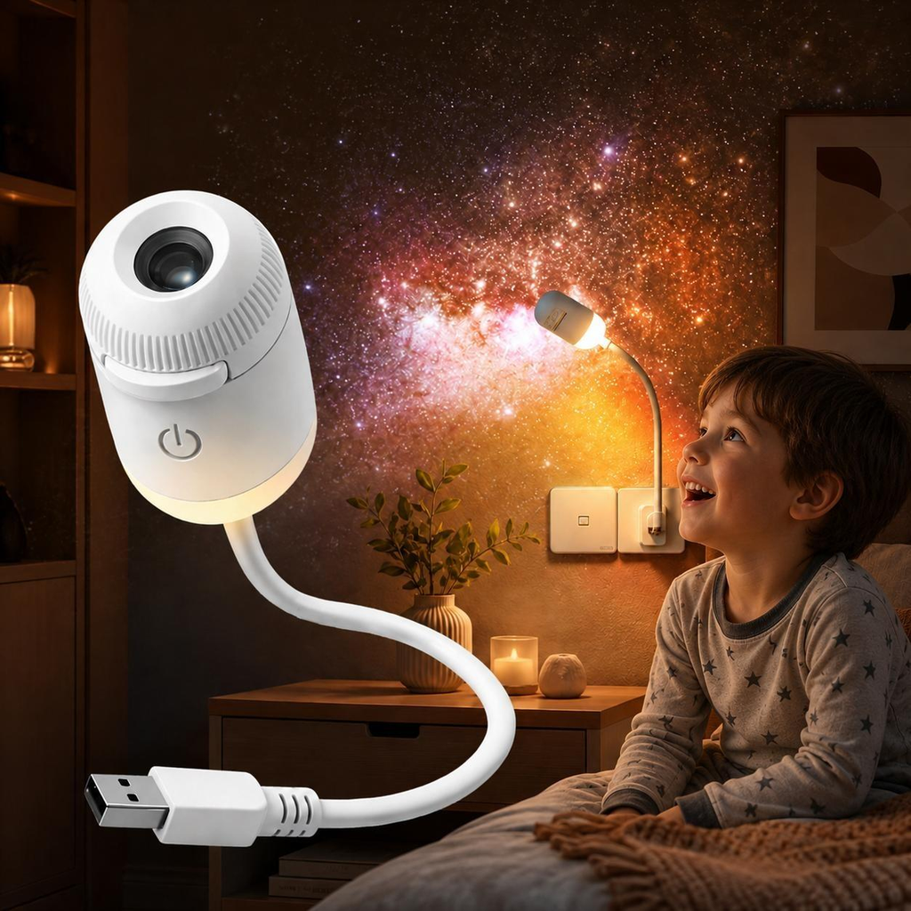 Projecteur Magique galaxie 2 en 1 USB Lumière d'Ambiance LED