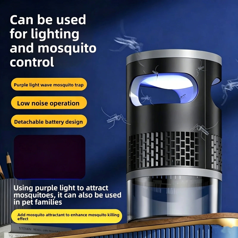 💡 Appareil Magique Anti-Insectes LED d'Intérieur – Capture Physique, Silencieux & Veilleuse ✨