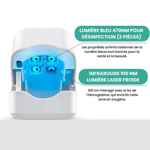 Appareil laser de classe I à usage domestique pour le traitement des mycoses des ongles des mains et des pieds et l'élimination de l'onychomycose