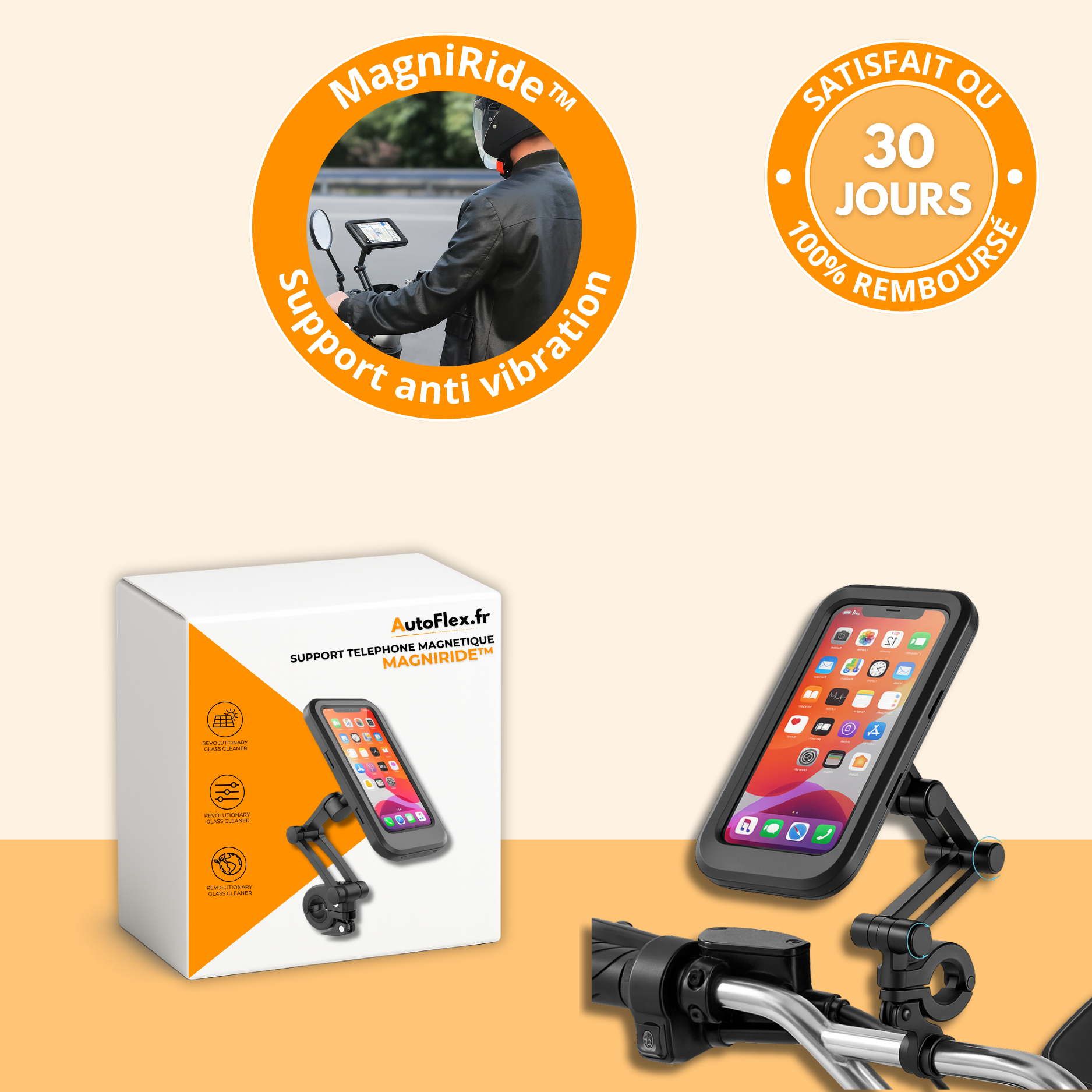 Support Téléphone Magique 360° Ultra-Stable & Étanche