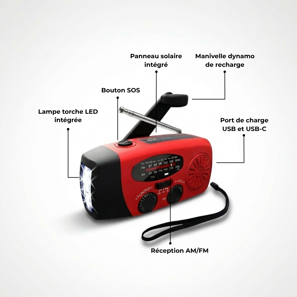 🔥Radio Magique d'urgence multifonction 🔥- Sentinelle PRO™