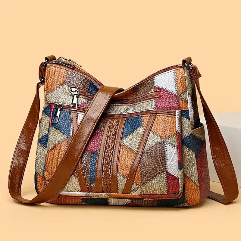 Ozina | Sac à main en cuir mosaïque