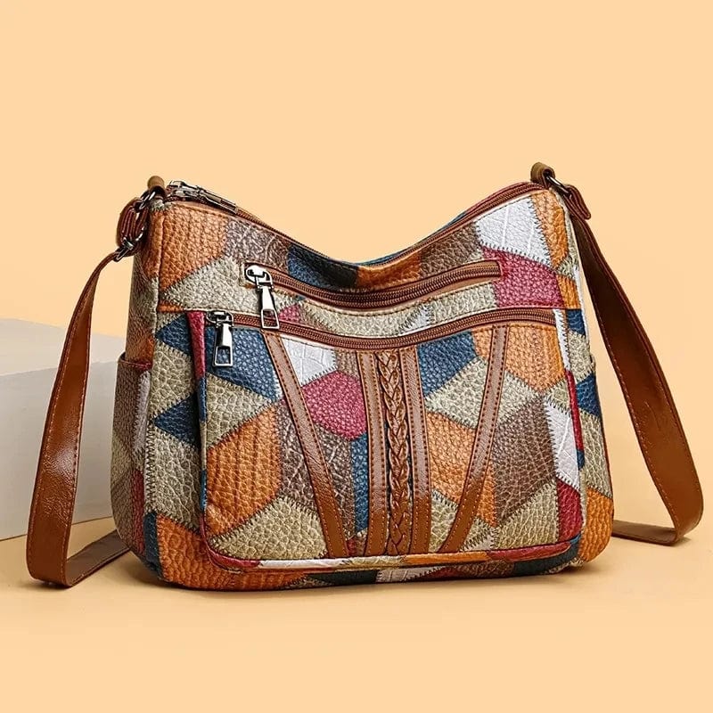 Ozina | Sac à main en cuir mosaïque