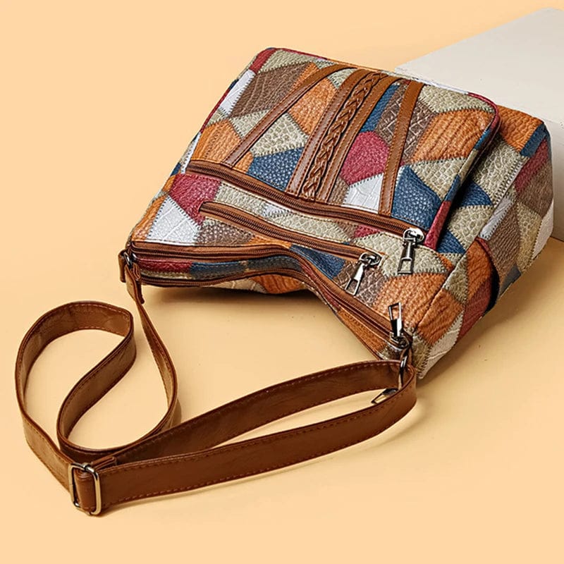 Ozina | Sac à main en cuir mosaïque
