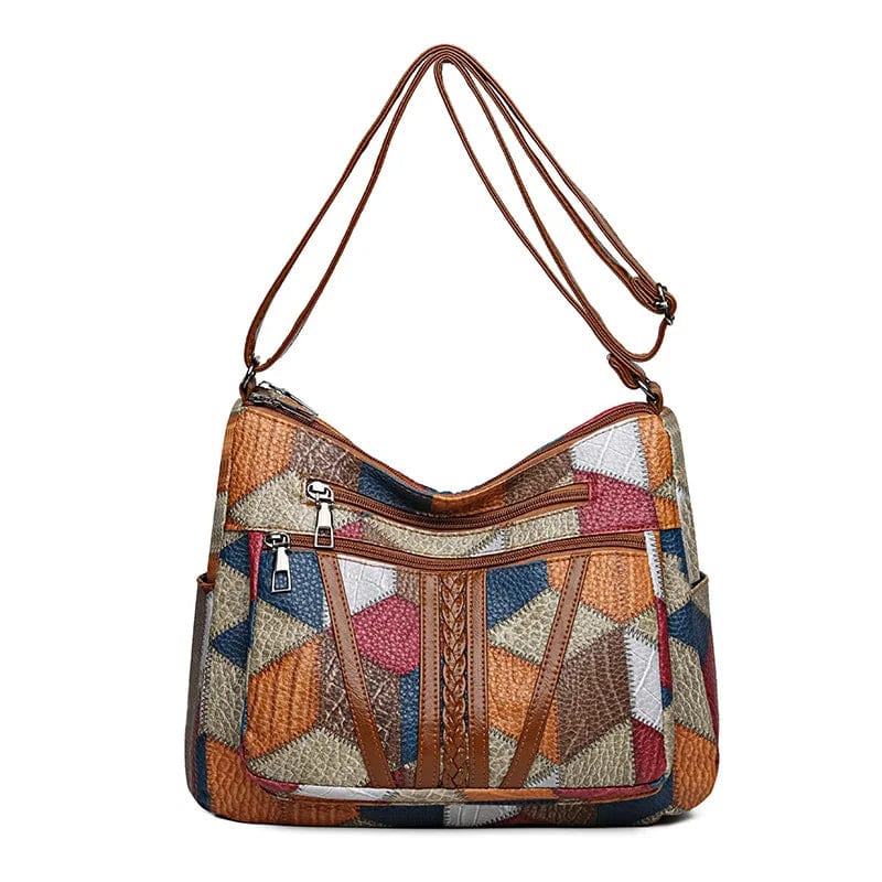Ozina | Sac à main en cuir mosaïque