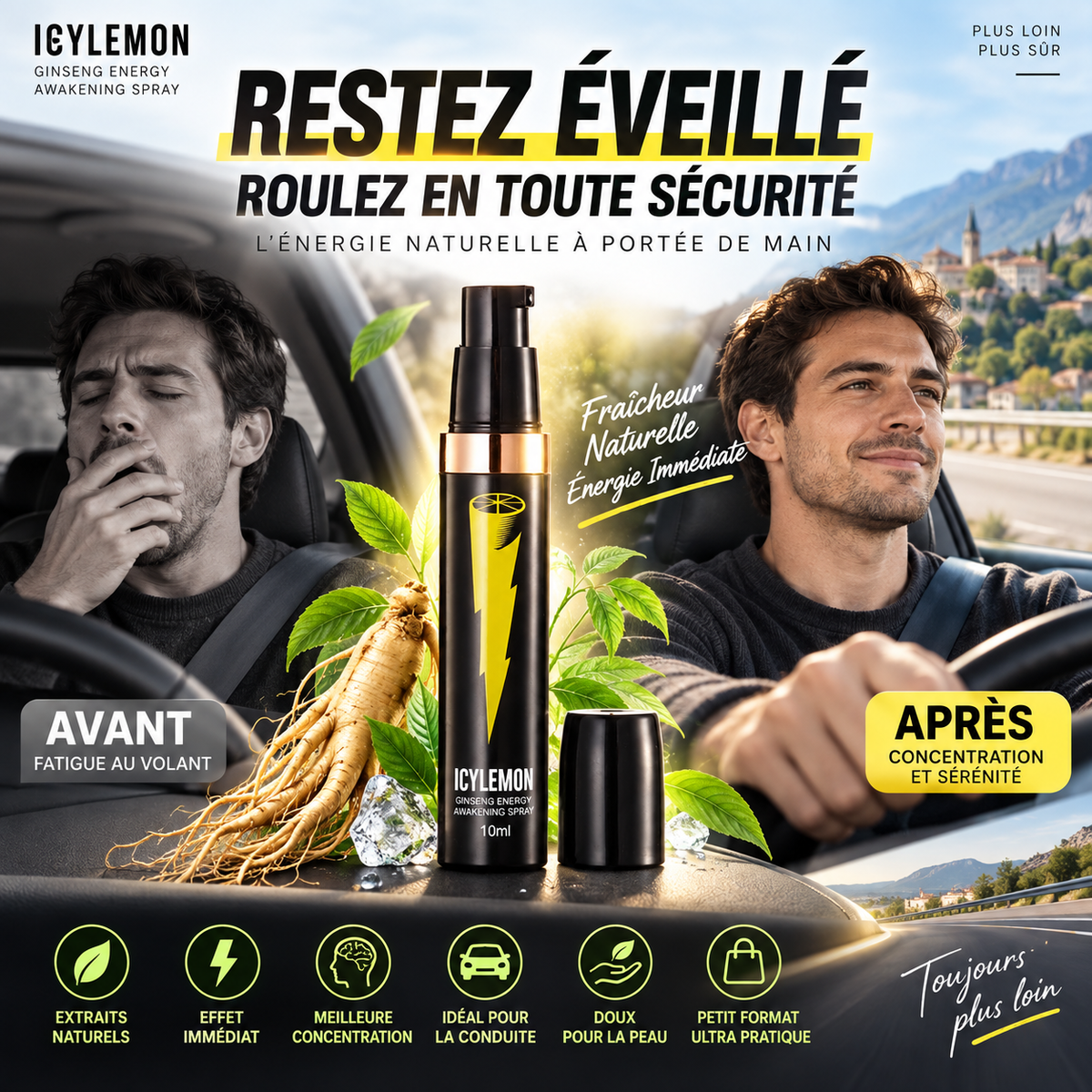 🌿Un spray Magique revitalisant au ginseng
