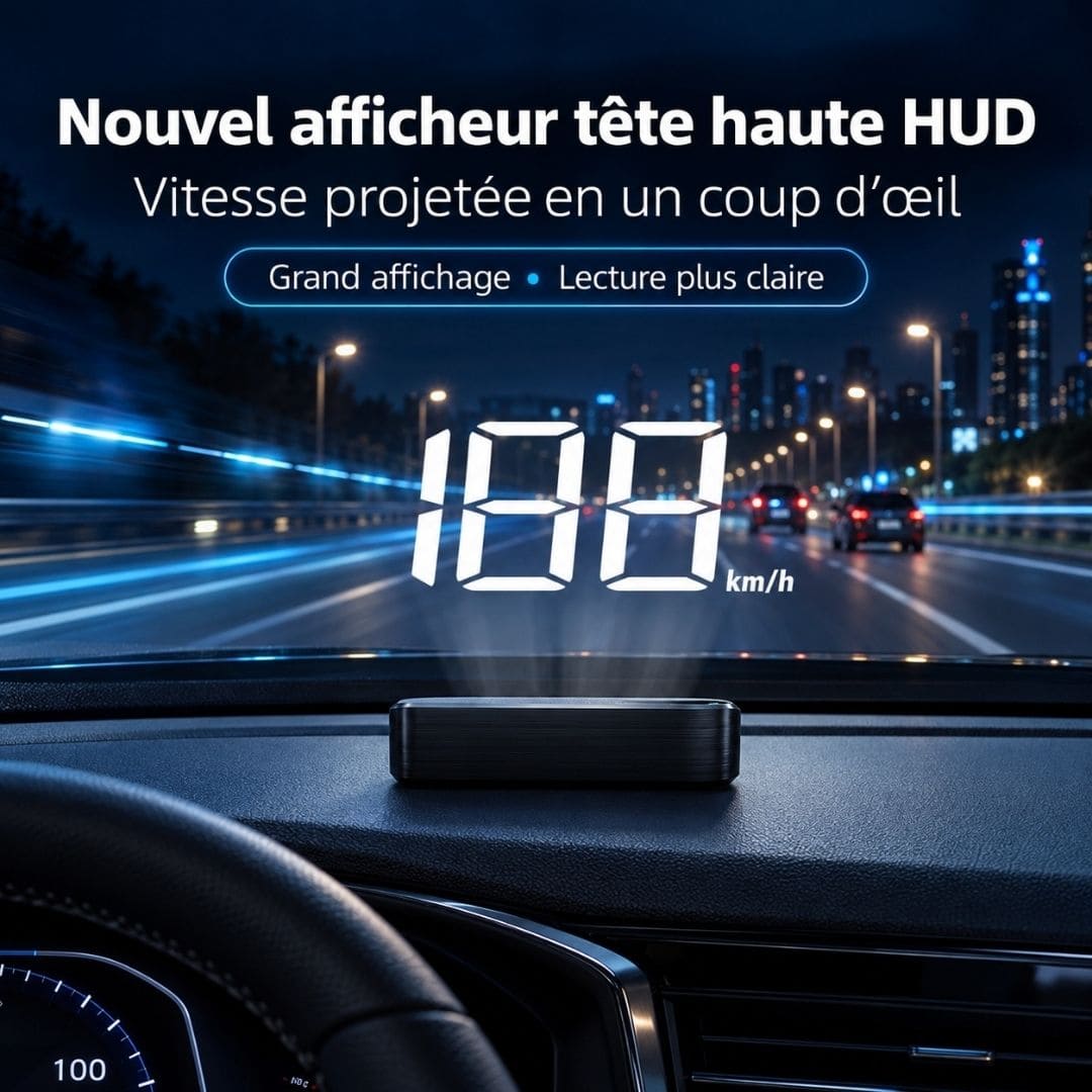 Compteur GPS Pare-Brise – Plus Aucun Excès de Vitesse Involontaire