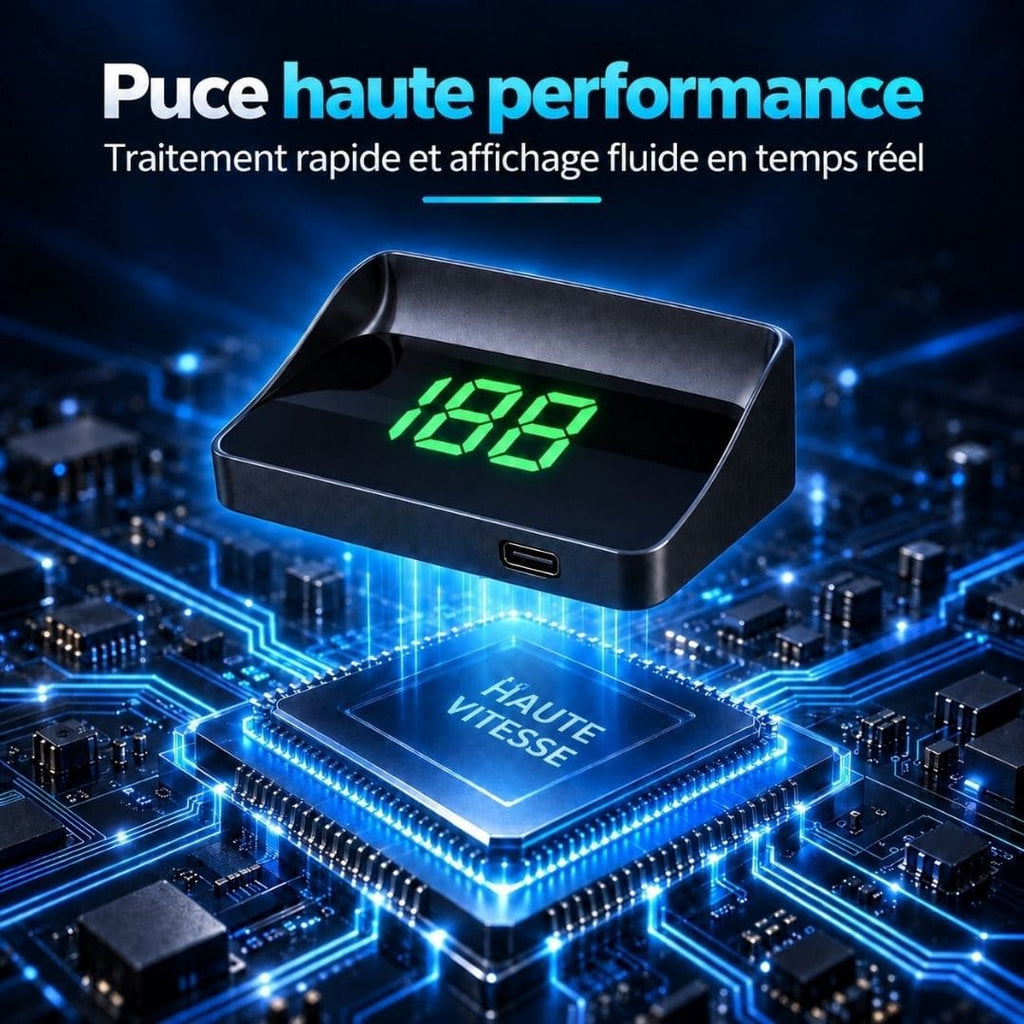 Compteur GPS Pare-Brise – Plus Aucun Excès de Vitesse Involontaire