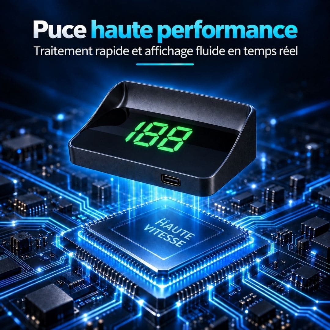 Compteur GPS Pare-Brise – Plus Aucun Excès de Vitesse Involontaire