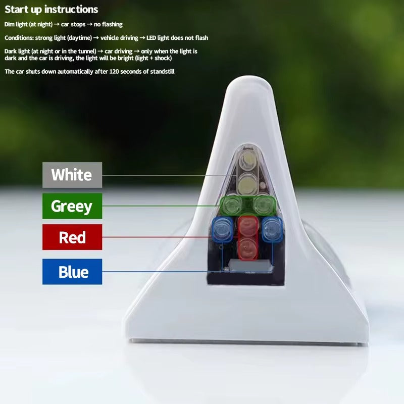 SolarGlow™ – Une antenne intelligente à énergie solaire pour la sécurité de voiture conduite de nuit