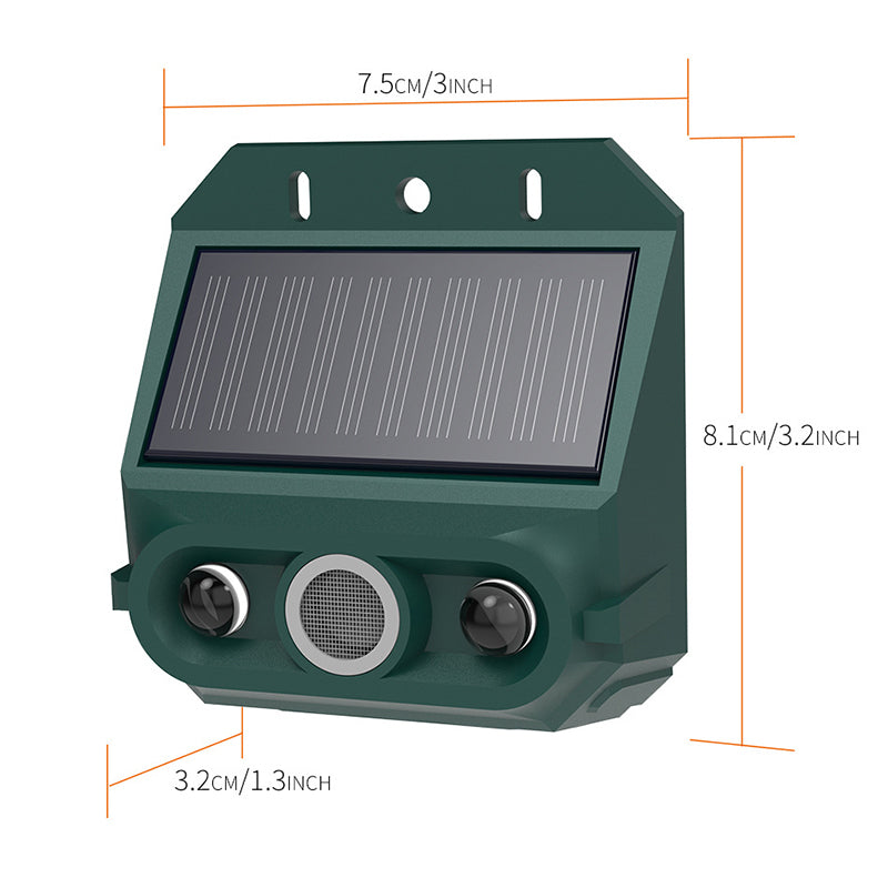 RÉPULSIF ANIMAL SOLAIRE À ULTRASONS MAGIQUES