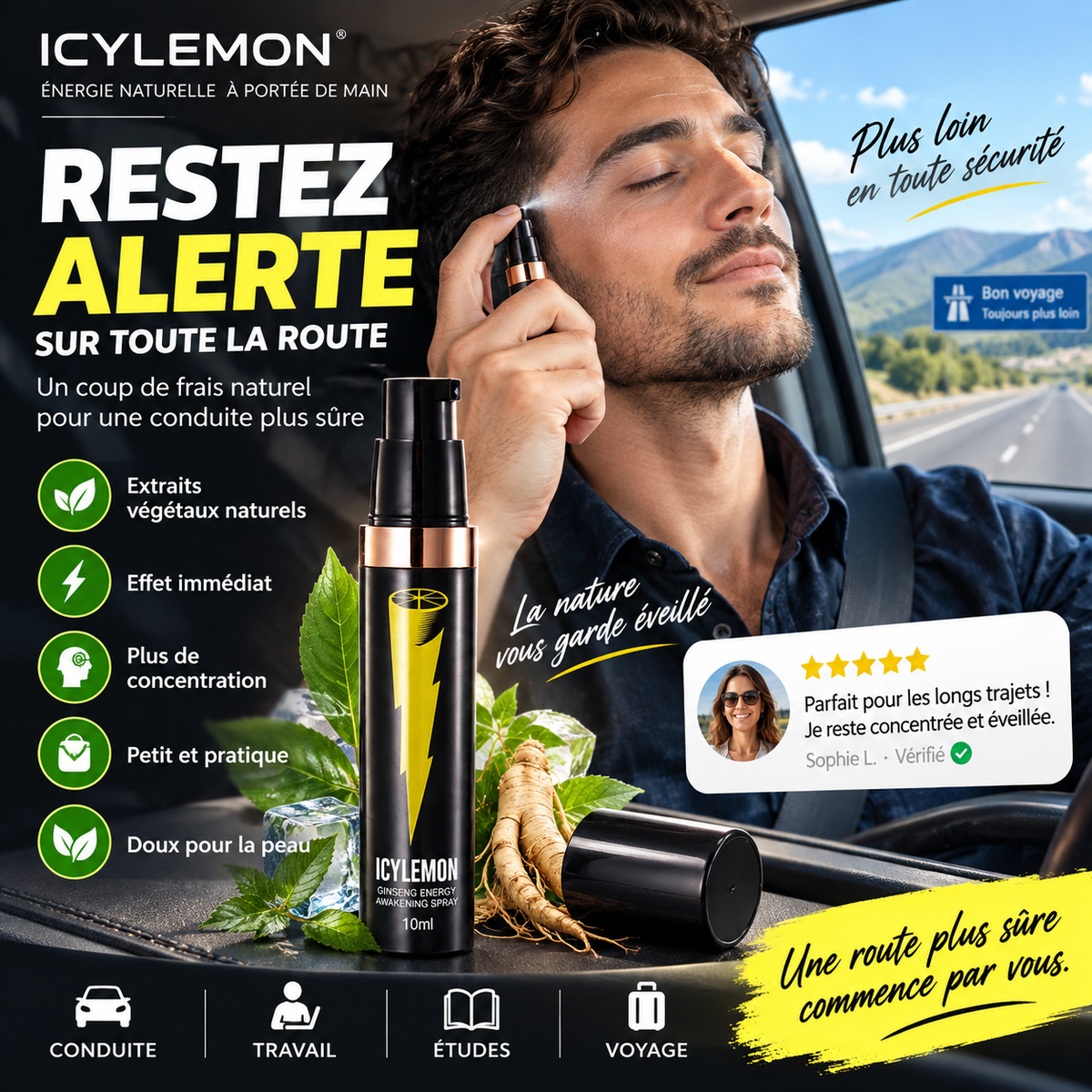🌿Un spray Magique revitalisant au ginseng