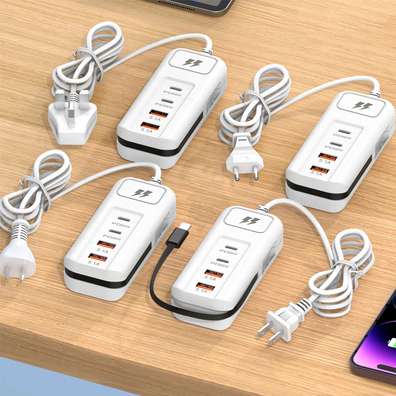 🔈🔈Nouveauté 2026🔥Prise de charge rapide multifonctionnelle - 2PD + 2USB