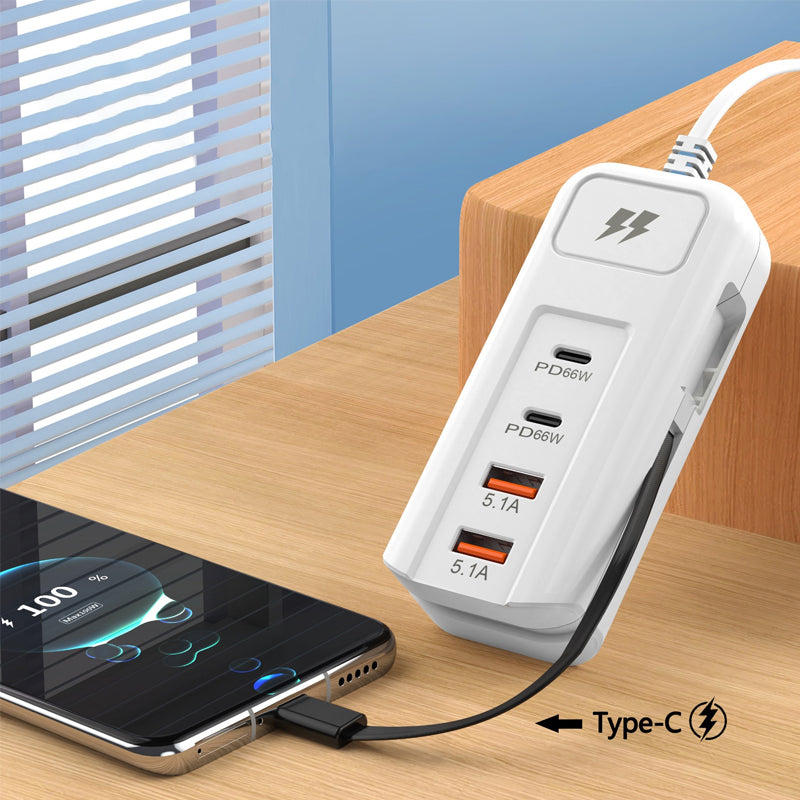 🔈🔈Nouveauté 2026🔥Prise de charge rapide multifonctionnelle - 2PD + 2USB