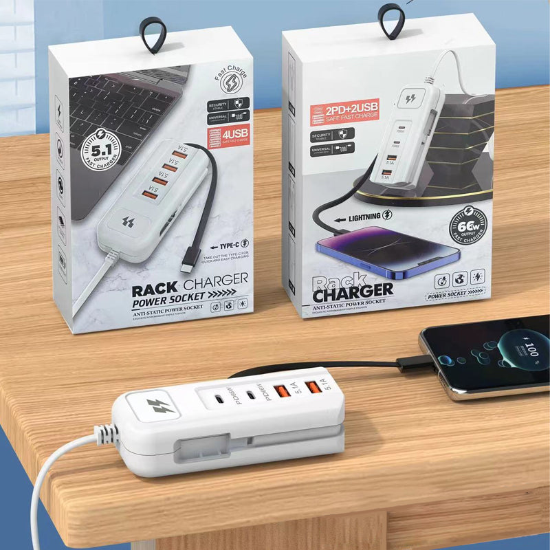 🔈🔈Nouveauté 2026🔥Prise de charge rapide multifonctionnelle - 2PD + 2USB
