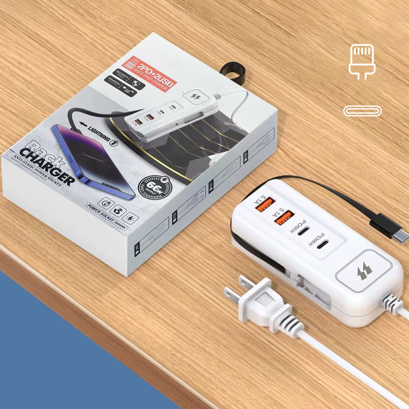 🔈🔈Nouveauté 2026🔥Prise de charge rapide multifonctionnelle - 2PD + 2USB
