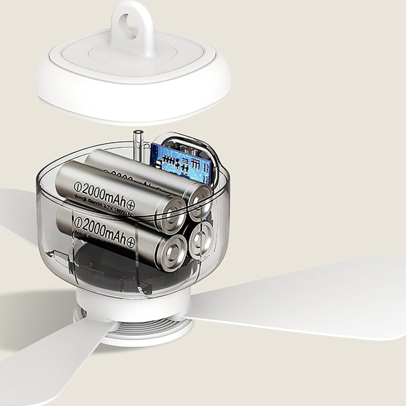 ✨Ventilateur Magique de plafond rechargeable avec éclairage LED ! 🌬️