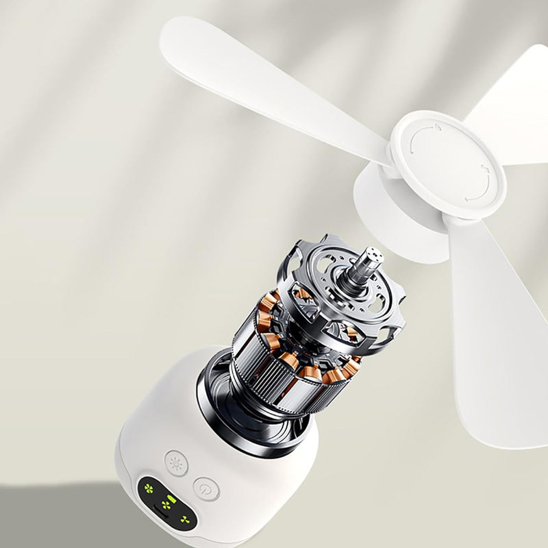 ✨Ventilateur Magique de plafond rechargeable avec éclairage LED ! 🌬️