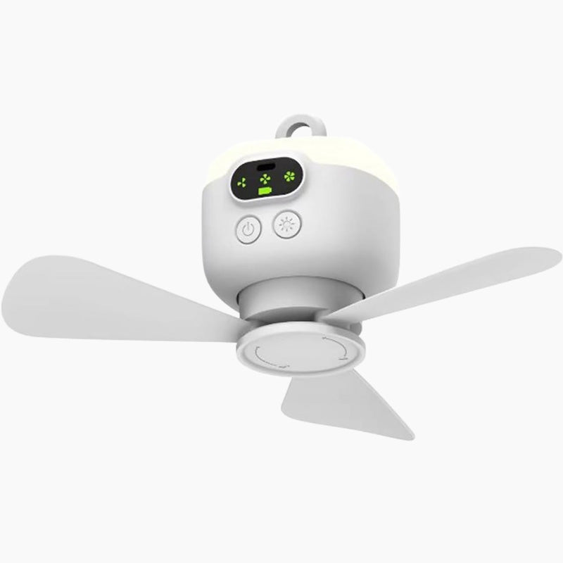 ✨Ventilateur Magique de plafond rechargeable avec éclairage LED ! 🌬️