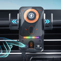 ✨Support de téléphone de voiture intelligent 2 en 1 avec fonction pivotante et chargeur sans fil
