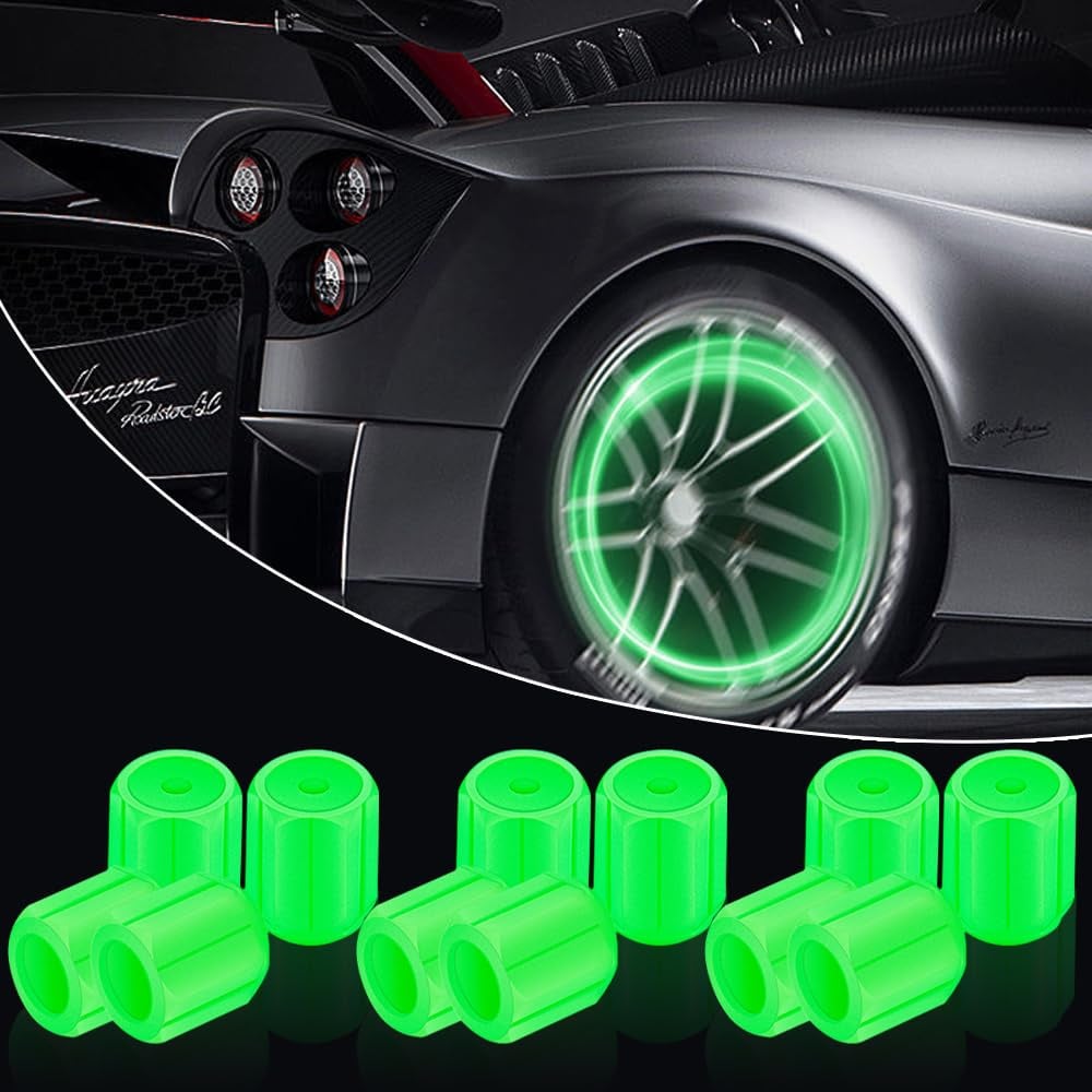 4 Bouchons de soupapes Magiques lumineux