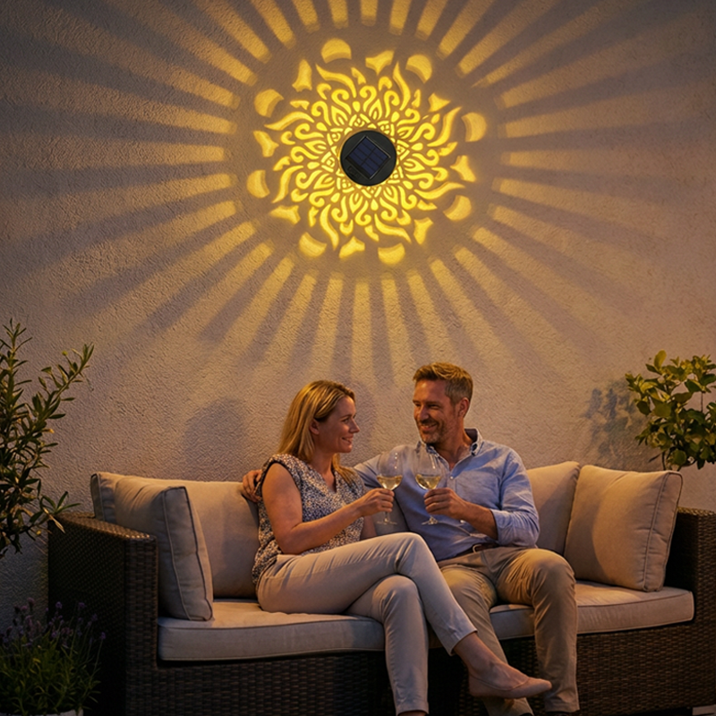Projecteur Magique de mandalas à énergie solaire