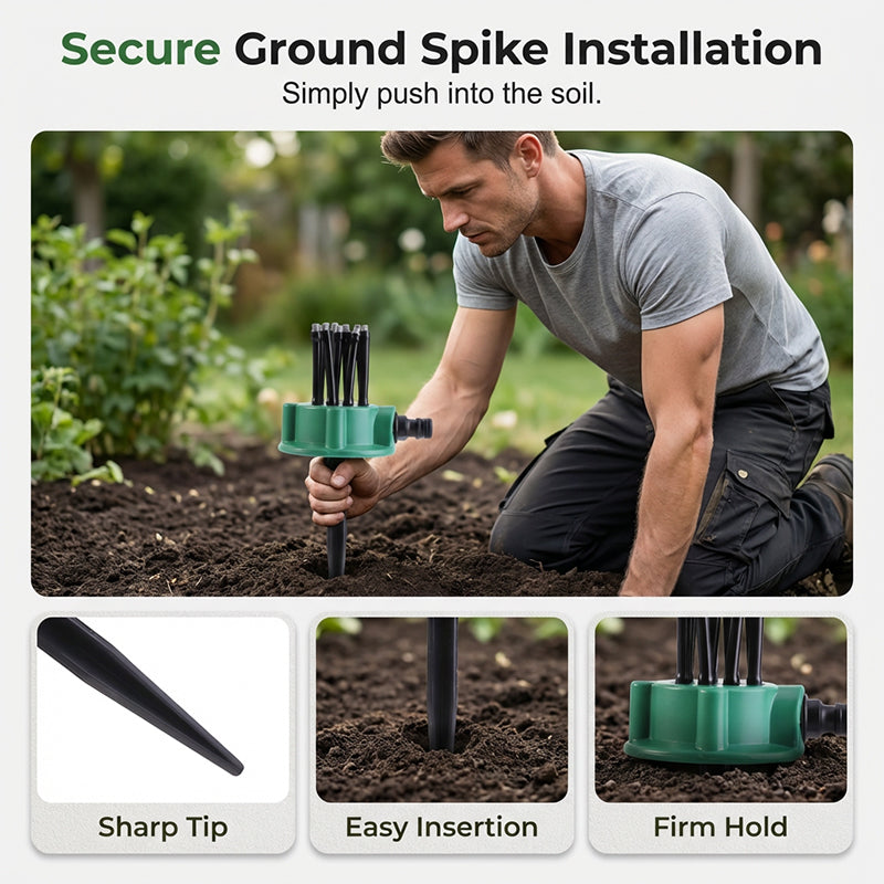 Arroseur de jardin de précision à couverture 360°
