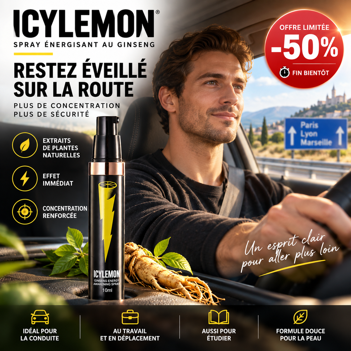 🌿Un spray Magique revitalisant au ginseng